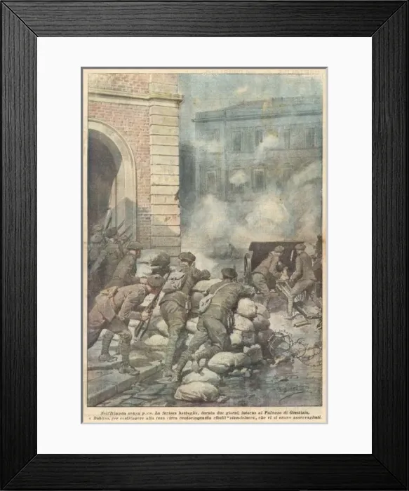 Framed Print : Dublin Battle 1922 Framed Print : Dublin Battle 1922