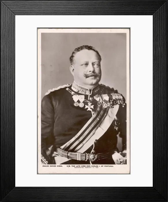 Framed Print : Carlos I / Portugal / Postcd Framed Print : Carlos I / Portugal / Postcd