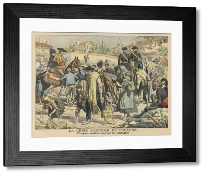 Framed Print : Spanish Peasants Desert Framed Print : Spanish Peasants Desert