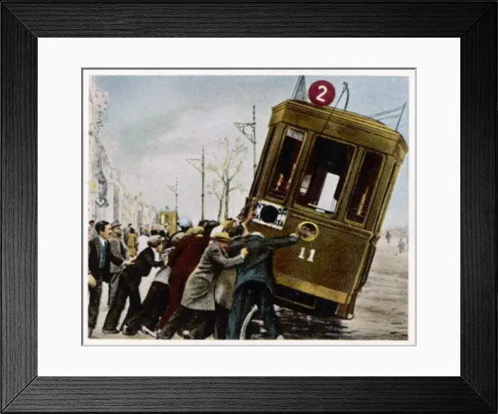 Framed Print : Strike in Valencia / 1931 Framed Print : Strike in Valencia / 1931