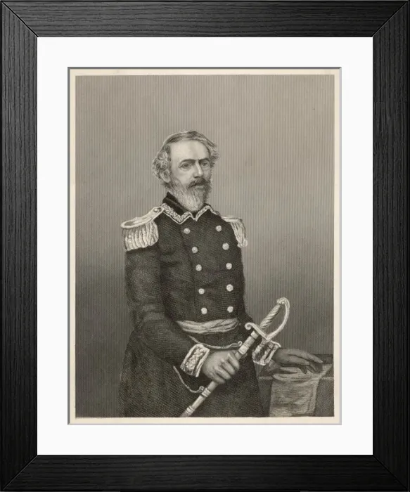 Framed Print : Robert E Lee / Anon / Sword Framed Print : Robert E Lee / Anon / Sword