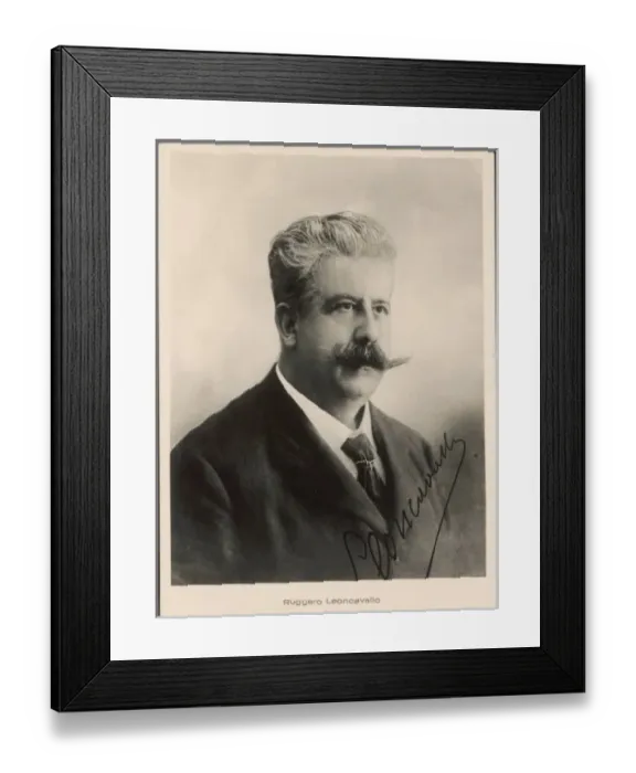 Framed Print : Leoncavallo / Postcard Pho Framed Print : Leoncavallo / Postcard Pho
