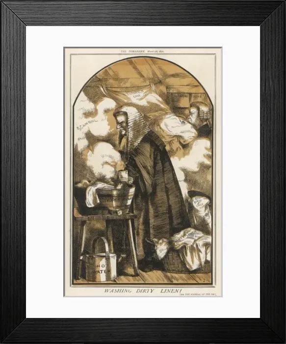 Framed Print : Divorce Lawyer Washing Framed Print : Divorce Lawyer Washing