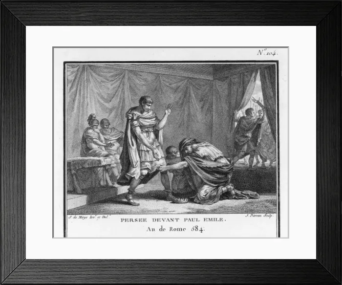 Framed Print : Perseus Submits to Rome