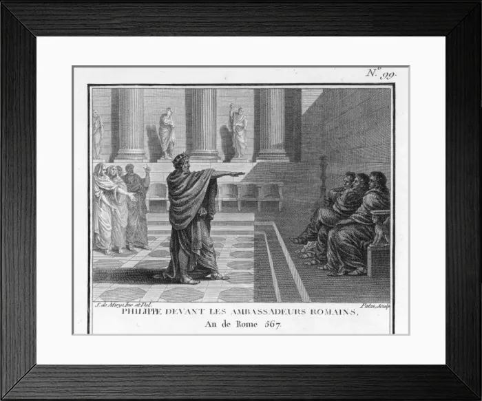 Framed Print : Philip Reproaches Rome Framed Print : Philip Reproaches Rome