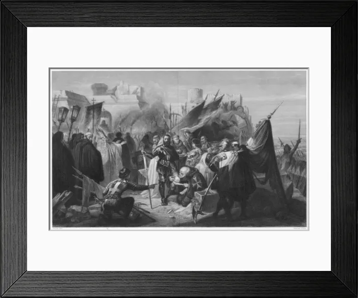 Framed Print : Turks Lift Rhodes Siege Framed Print : Turks Lift Rhodes Siege