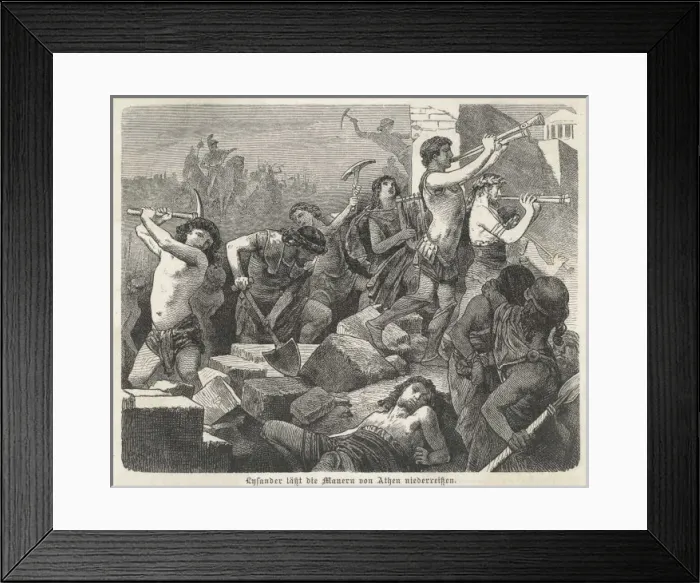Framed Print : Lysander Destroys Athens Framed Print : Lysander Destroys Athens