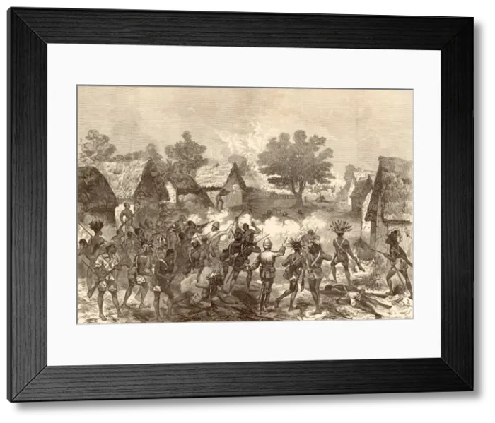 Framed Print : Gifford Storms Village Framed Print : Gifford Storms Village