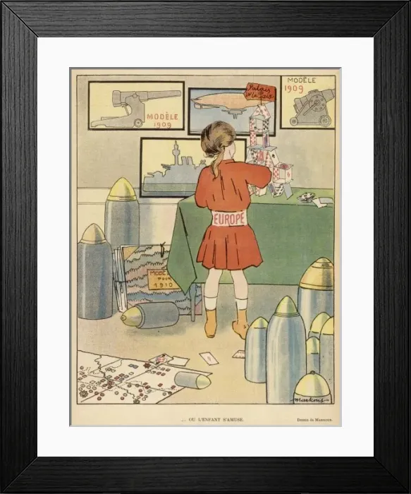 Framed Print : EUROPE & PEACE / 1908 Framed Print : EUROPE & PEACE / 1908