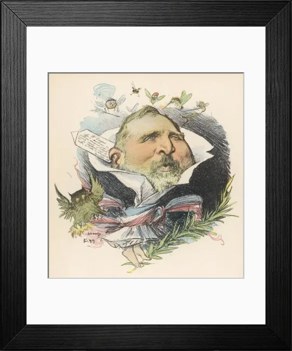 Framed Print : E-F Loubet / Leandre / Rire Framed Print : E-F Loubet / Leandre / Rire