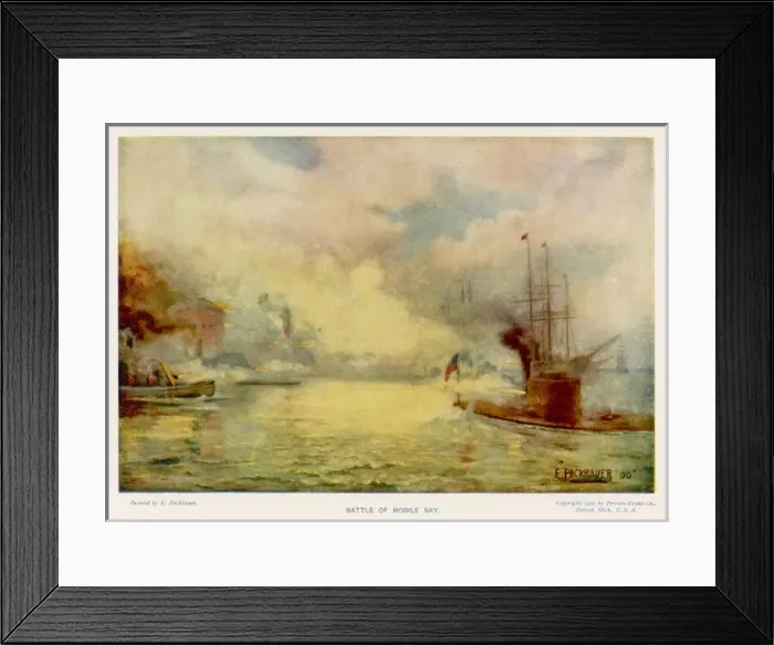 Framed Print : Battle of Mobile Bay Framed Print : Battle of Mobile Bay