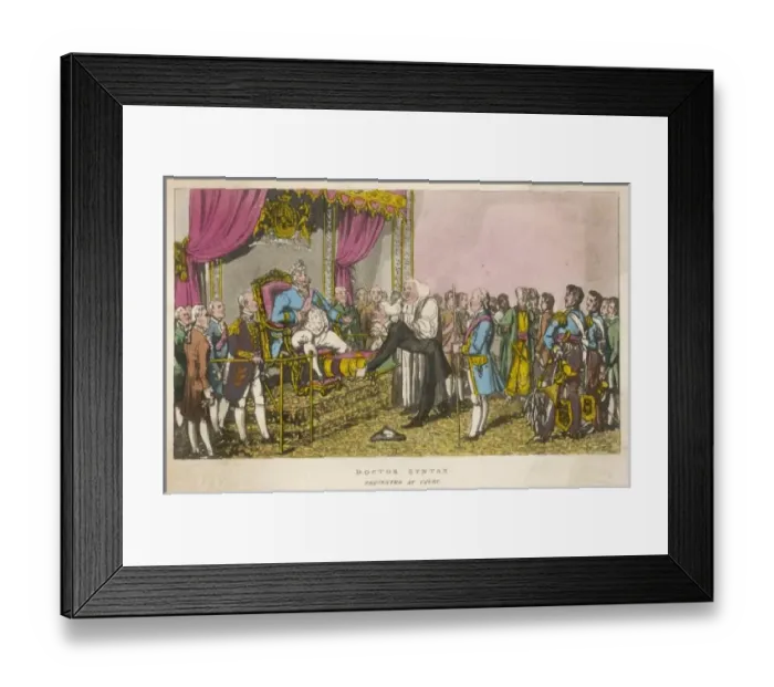 Framed Print : Syntax / Rowlandson / Court Framed Print : Syntax / Rowlandson / Court