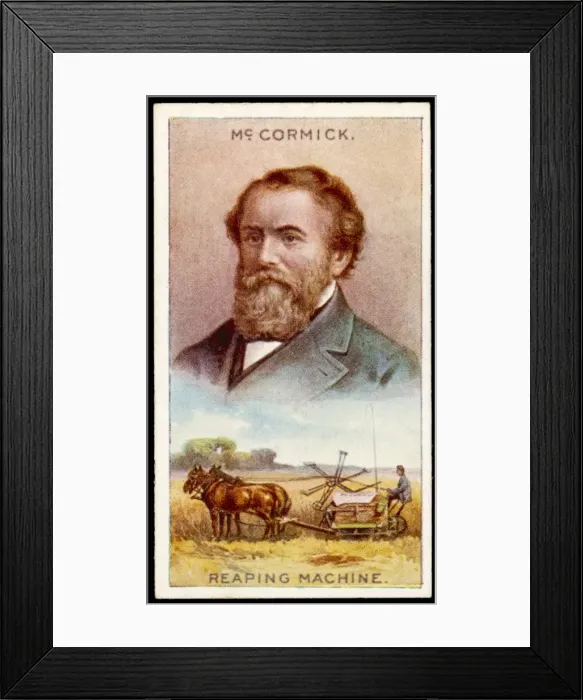 Framed Print : Mccormick / Cyrus / Cig Card Framed Print : Mccormick / Cyrus / Cig Card