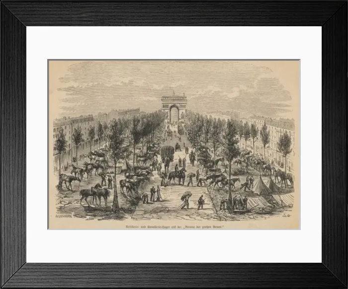 Framed Print : Camping in the Champs Framed Print : Camping in the Champs