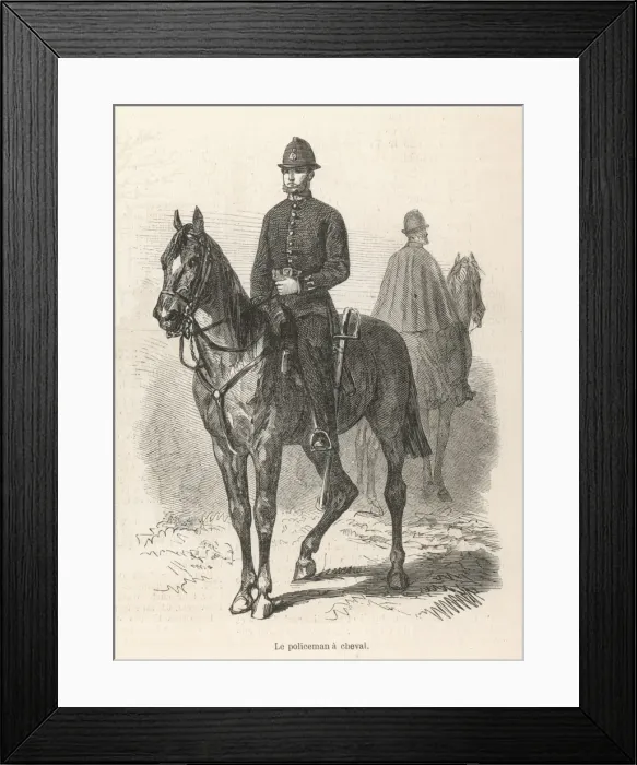 Framed Print : Mounted Police / London Framed Print : Mounted Police / London