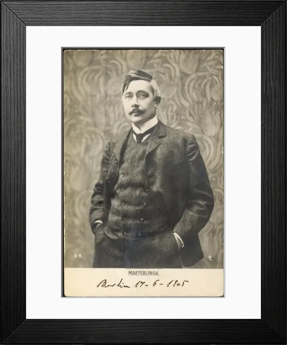 Framed Print : Maeterlinck / Postcard Framed Print : Maeterlinck / Postcard