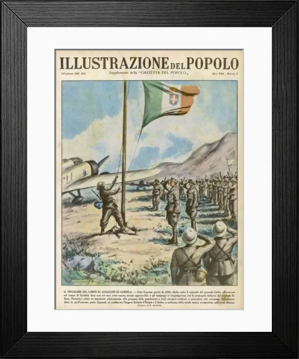 Framed Print : Italians at Gambela Framed Print : Italians at Gambela