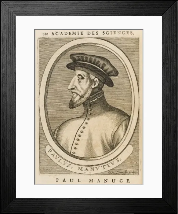 Framed Print : Manutius / Paulus / Larmessi Framed Print : Manutius / Paulus / Larmessi