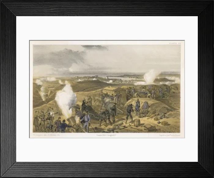 Framed Print : Mortar Battery, Crimea Framed Print : Mortar Battery, Crimea