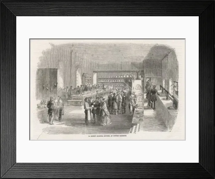 Framed Print : Soyers Hospital Kitchen Framed Print : Soyers Hospital Kitchen
