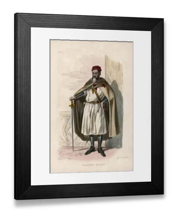 Framed Print : Molay (Rogier, Coloured) Framed Print : Molay (Rogier, Coloured)