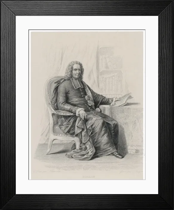 Framed Print : Charles Rollin (Mono) Framed Print : Charles Rollin (Mono)