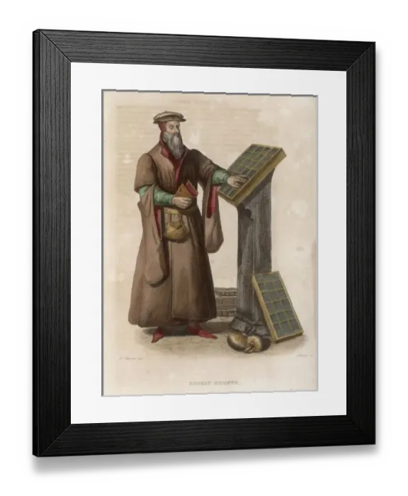 Framed Print : 16th Century Printer Framed Print : 16th Century Printer