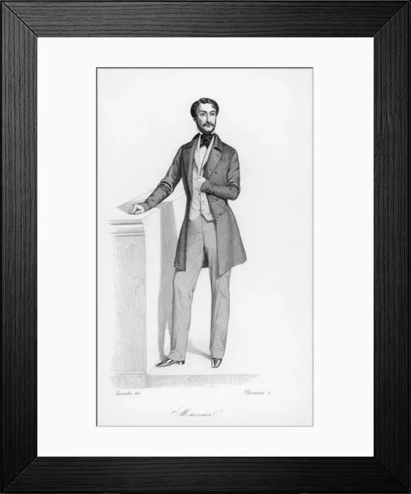 Framed Print : Mazzini  /  Lacauchie