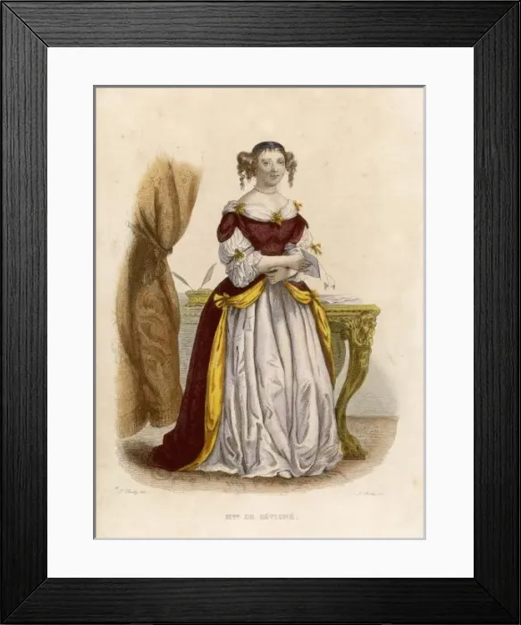 Framed Print : Sevigne (Boilly, Colour) Framed Print : Sevigne (Boilly, Colour)