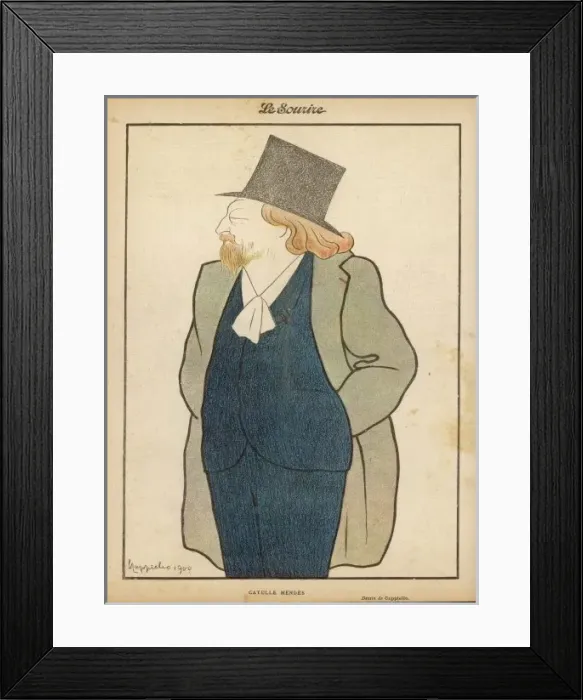 Framed Print : Catulle Mendes / Cappiello Framed Print : Catulle Mendes / Cappiello