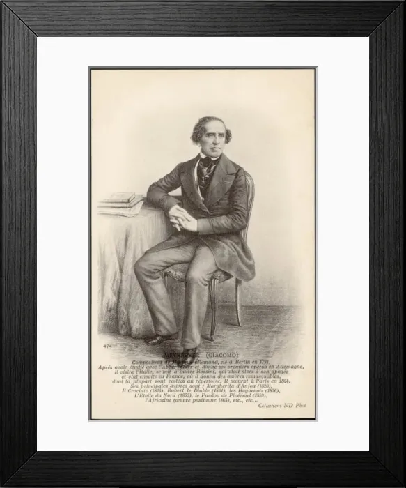Framed Print : Meyerbeer / Nd Postcard Framed Print : Meyerbeer / Nd Postcard