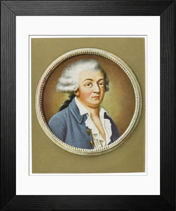 Framed Print : Mirabeau / Miniature / 1789 Framed Print : Mirabeau / Miniature / 1789
