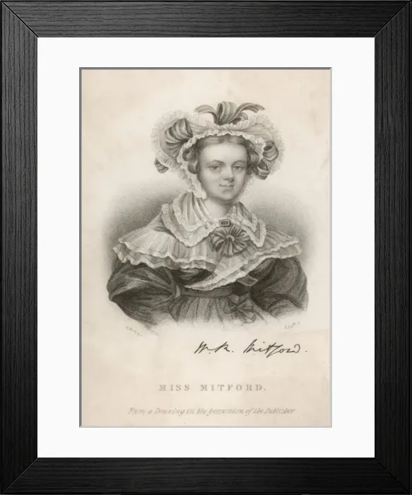 Framed Print : Mary R Mitford / A Burt Framed Print : Mary R Mitford / A Burt