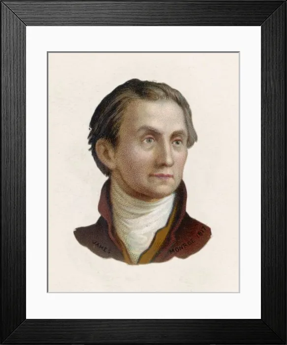 Framed Print : James Monroe / Scrap Framed Print : James Monroe / Scrap