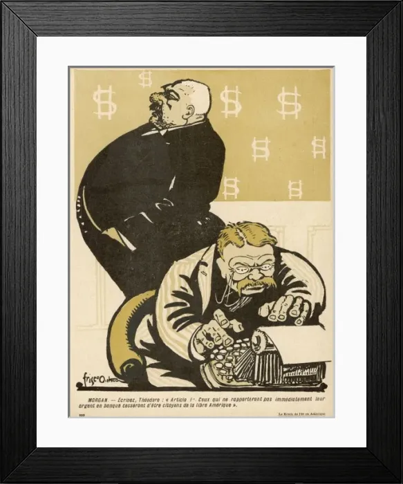 Framed Print : Jp Morgan / Outman / Beurre Framed Print : Jp Morgan / Outman / Beurre