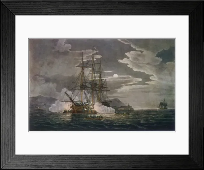 Framed Print : Naval Action 1799 Framed Print : Naval Action 1799