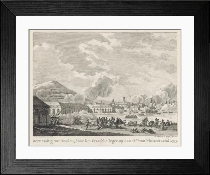 Framed Print : Toulon Evacuated 1793 Framed Print : Toulon Evacuated 1793