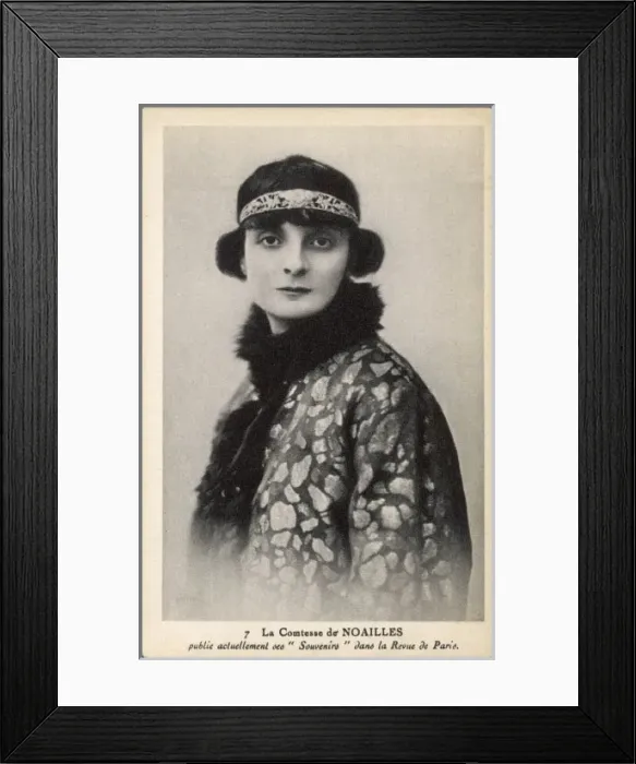 Framed Print : Anna De Noailles / Postcd Framed Print : Anna De Noailles / Postcd