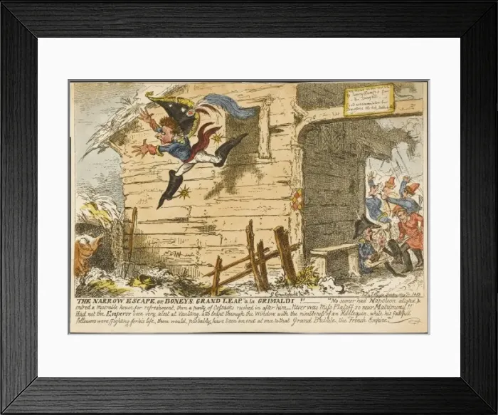 Framed Print : Napoleon Escapes Framed Print : Napoleon Escapes