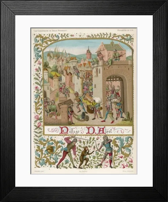 Framed Print : French Pillage Alost Framed Print : French Pillage Alost
