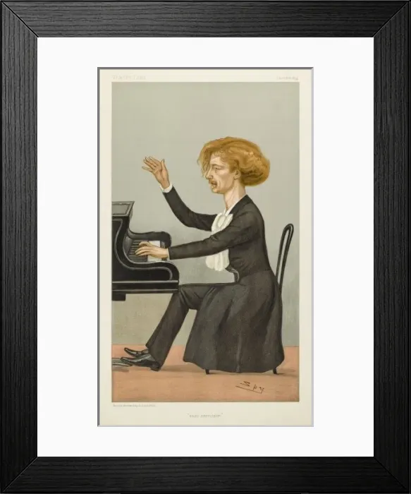 Framed Print : Paderewski / Vfair 1899 Framed Print : Paderewski / Vfair 1899