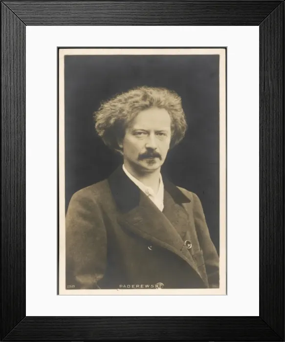 Framed Print : Paderewski / Postcard Framed Print : Paderewski / Postcard