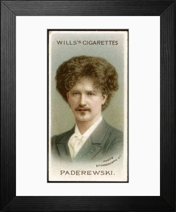 Framed Print : Paderewski / Cig Card Framed Print : Paderewski / Cig Card