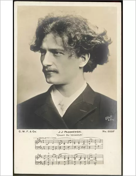 Paderewski  /  Postcard E&f