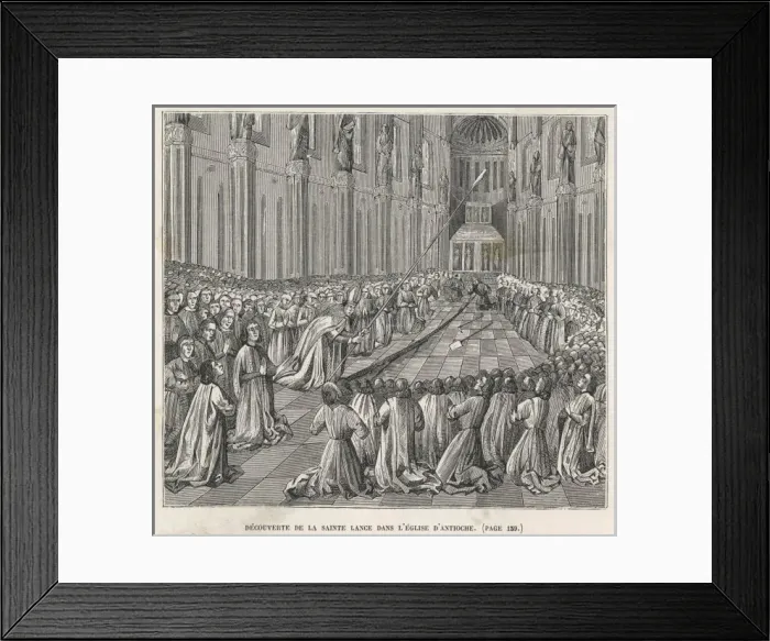 Framed Print : Holy Lance Discovered Framed Print : Holy Lance Discovered