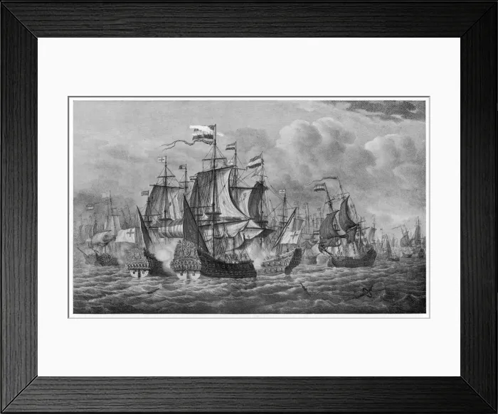 Framed Print : Naval Action 1652 Framed Print : Naval Action 1652
