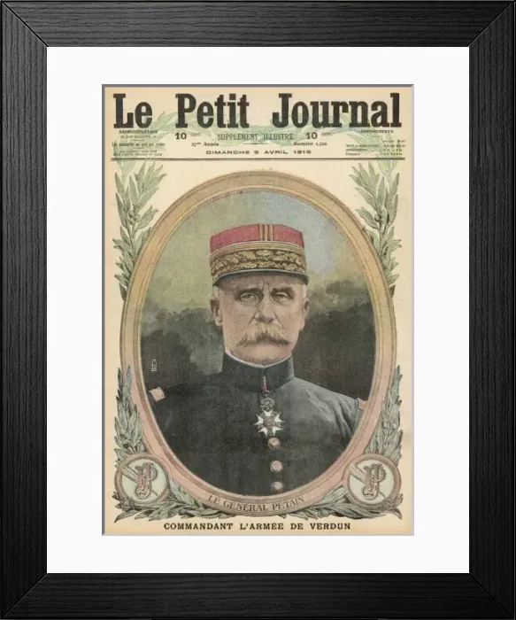 Framed Print : Marshal Petain / P Journal Framed Print : Marshal Petain / P Journal