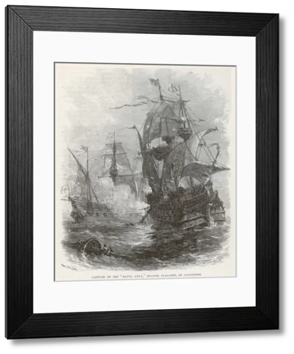 Framed Print : Cavendish Captures Ship Framed Print : Cavendish Captures Ship