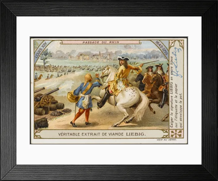 Framed Print : Louis XIV Crosses Rhine Framed Print : Louis XIV Crosses Rhine