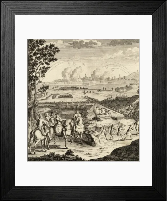 Framed Print : Siege of Barcelona 1705+ Framed Print : Siege of Barcelona 1705+